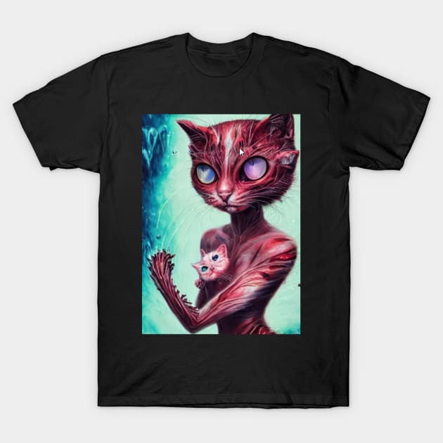 Kitty Cat Anime T-Shirt by Terrence Torphy